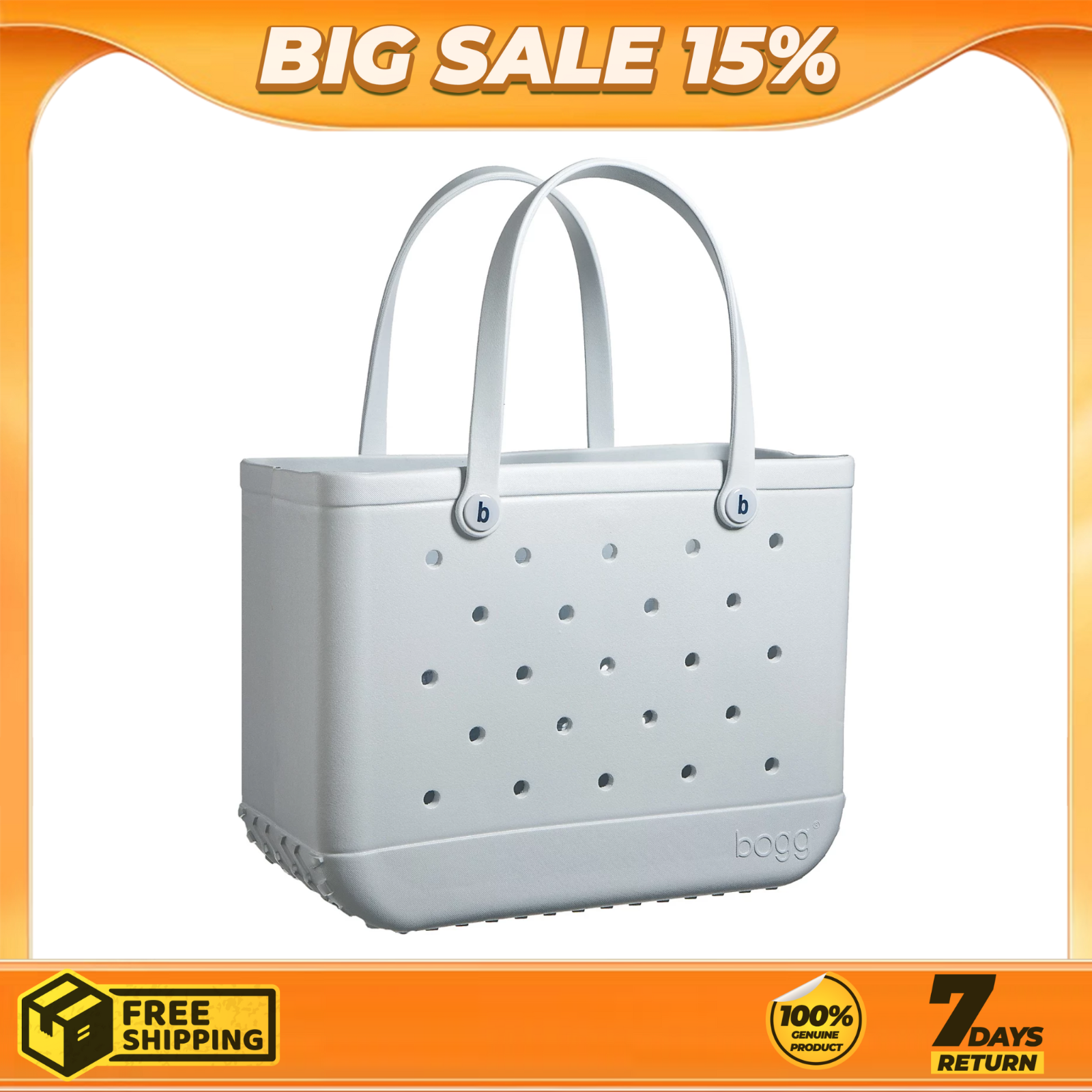 [ BIG SALE ] - Bogg Bag Original Bogg Tote, White