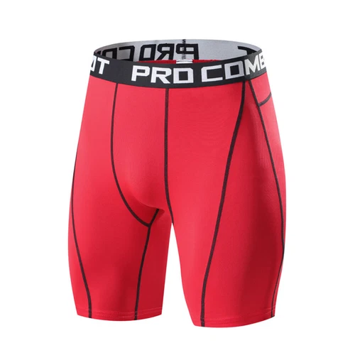 Pantalones Cortos de Compresión para Hombres Pantalones Cortos Deportivos Entrenamiento Atlético Gimnasio Capa Base Ropa Interior - Imagen 7 de 9