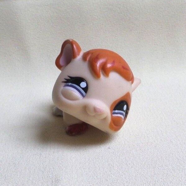 Figurine LPS (Littlest Pet Shop) N°683 - Cochon D'Inde Crème Et Marron - Très Bon état