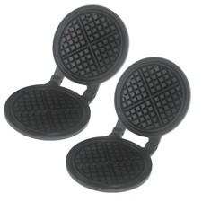 2 x DUALIT 02081 REPLACEMENT HINGED WAFFLE IRONS