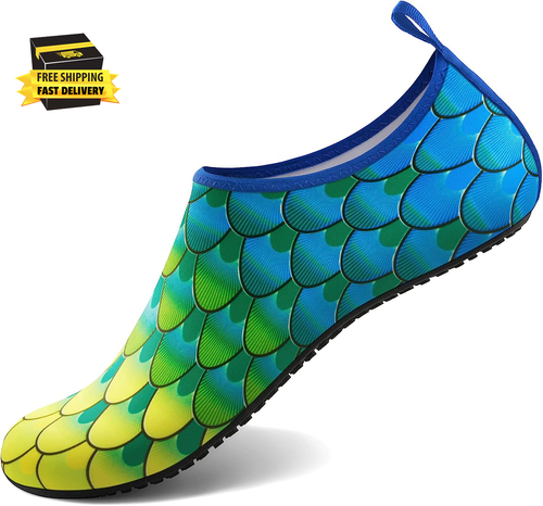 Water Shoes for Women Men Aqua Socks Swim Beach Pool River Slip-On Barefoot Quic