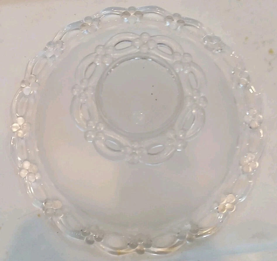 Тарелка для торта из матового стекла с поднятым узором Indiana — гирлянда/слеза - Изображение 3 из 4