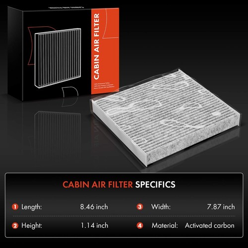 Engine & Activated Carbon Cabin Air Filter for Mitsubishi Lancer 2011 L4 2.0L - Picture 3 of 8