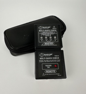 Black Box TS031A RJ45 Ethernet Cable Tester Master And Remote
