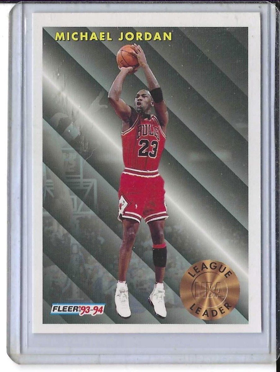 fleer 93-94 MICHAEL JORDAN 224 league leader Pristine condition