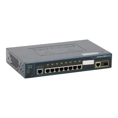 Cisco Catalyst WS-C2960-8TC-L 8-Port RJ-45 SFP Layer 2 Fast Ethernet Switch