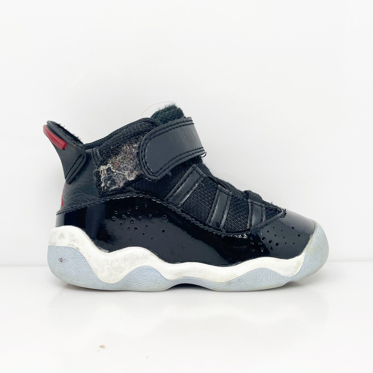 Nike Boys Air Jordan 6 Rings 323420-064 Black Basketball