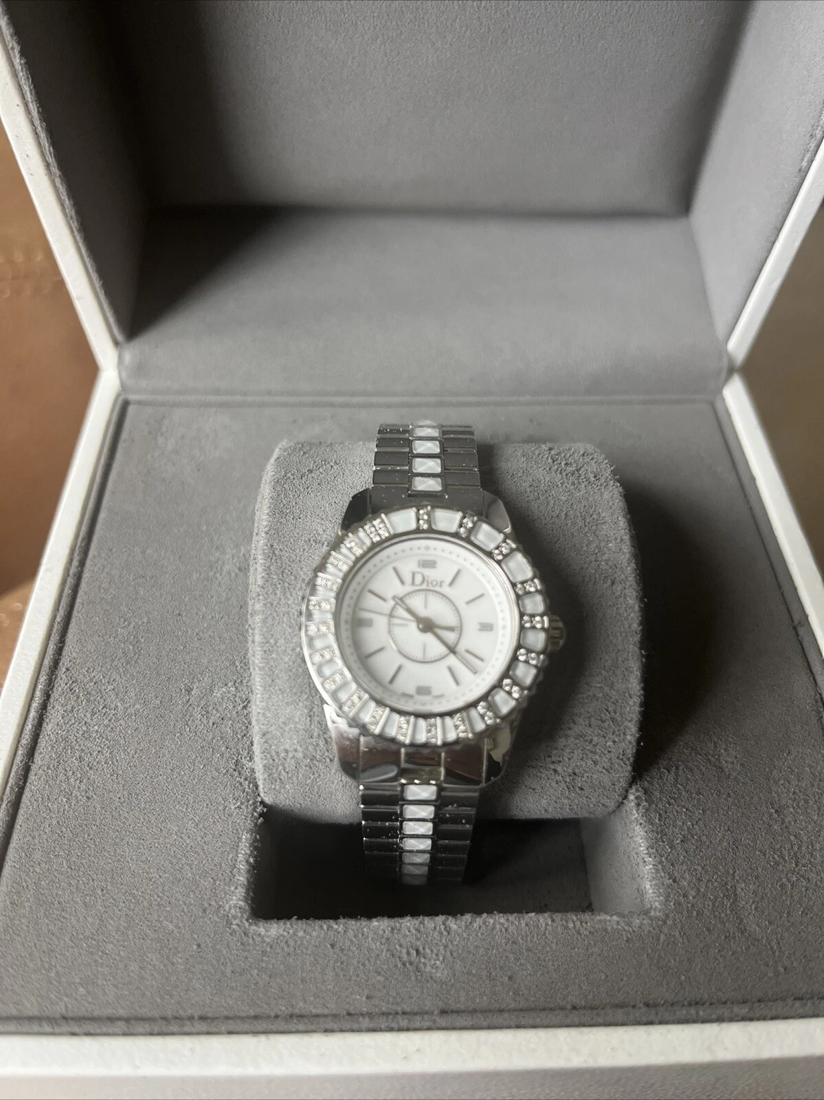 Montre femme Dior Christal CD112113 cristal saphir acier inoxydable