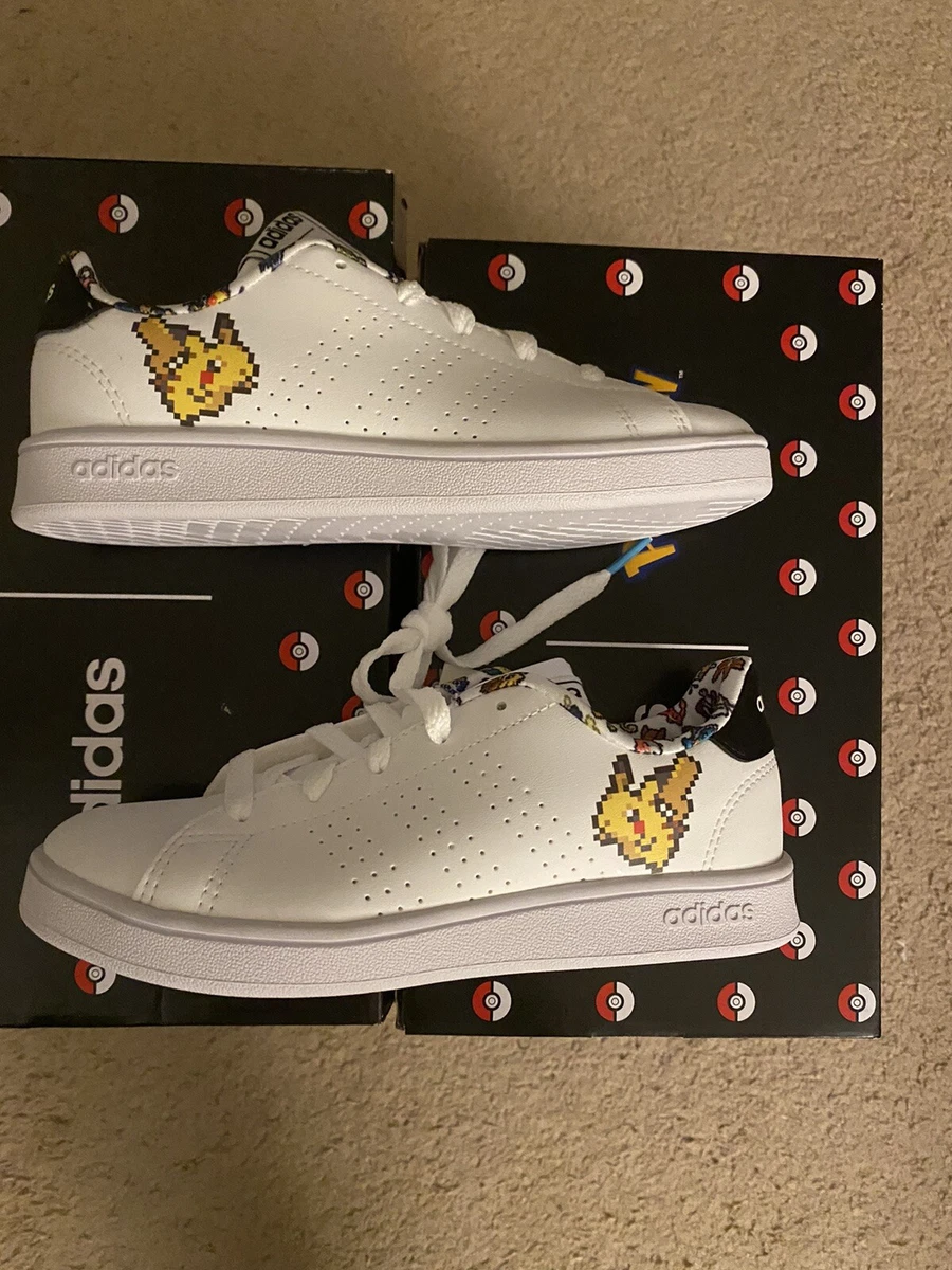 Adidas Pikachu Pok mon Advantage Sneakers Kids