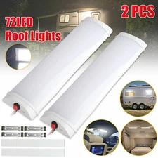 2x 12V 72 LED Car Interior Roof Light Ceiling Dome Lamp RV Camper Trailer Truck