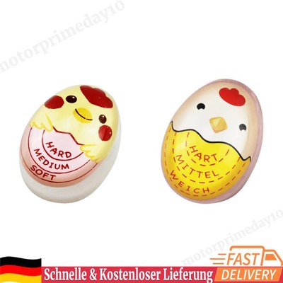 Color Changing Plastic Boiled Egg Alarm Cute Mini Kitchen Gadgets (Pink)