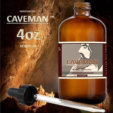 Caveman™ Beard Oil for Men - Grooms Beard, Mustache, boosts hair growth.  4oz