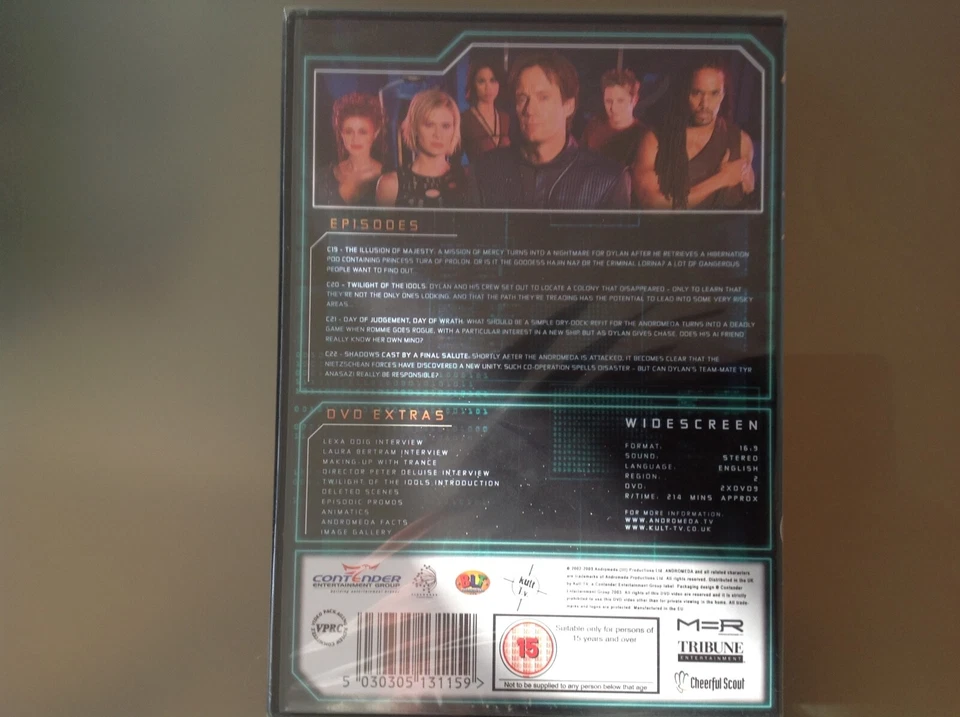 ANDROMEDA DVD - SEASON 3 VOLUME 5 - 2 DISC - BRAND NEW & SEALED - Image 2 of 2