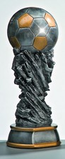 Fußball Trophäe 30 cm Fußball Pokal Weltpokal Wanderpokal incl. Gravur