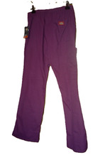 NWT Dickies XS Scrub Pants Burgundy Dark Red 31 inch waist 30" inseam Pockets Nu