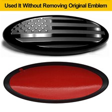 9 Inch For Ford F150 F350 Front Grille Tailgate Emblem Black Us Flag Oval Badge 9 Inch For Ford F150 F350 Front Grille Tailgate Emblem Black Us Flag Oval Badge