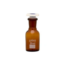 Labs 30 ml Amber Reagent Bottle Narrow Mouth with Acid Proof Polypropylene st...