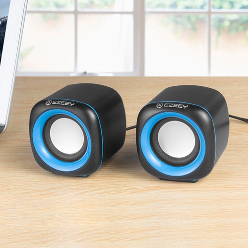 Hifi Mini Desktop Wired USB Computer Dual Speakers For Laptop PC Suround Stereo - Zdjęcie 17 z 20