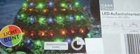 Led Aussen Lichterkette,Batteriebetrieb,50 Led,Bunt,Timer,Dekoklares Kab,Ne