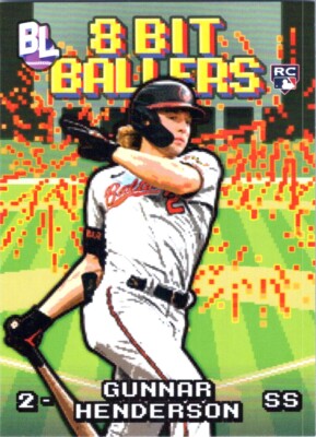 2023 TOPPS 8 BIT BALLERS GUNNAR HENDERSON RC BALTIMORE ORIOLES #8B-9