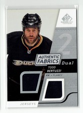 2008-09 SP Game Used Authentic Fabrics #AF-BZ Todd Bertuzzi Calgary Flames