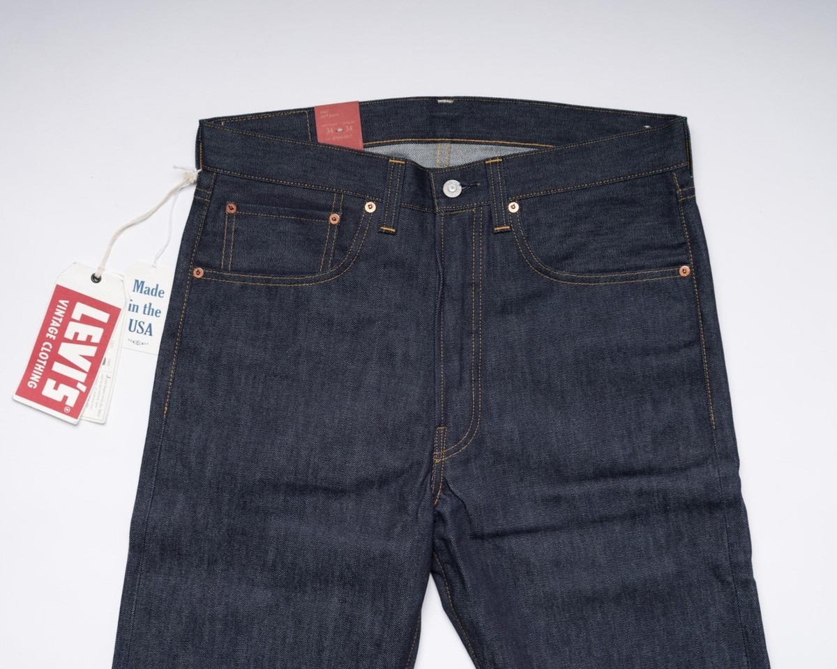 LVC Levi's Vintage Clothing Big E 1955 501 XX Raw Selvedge Denim