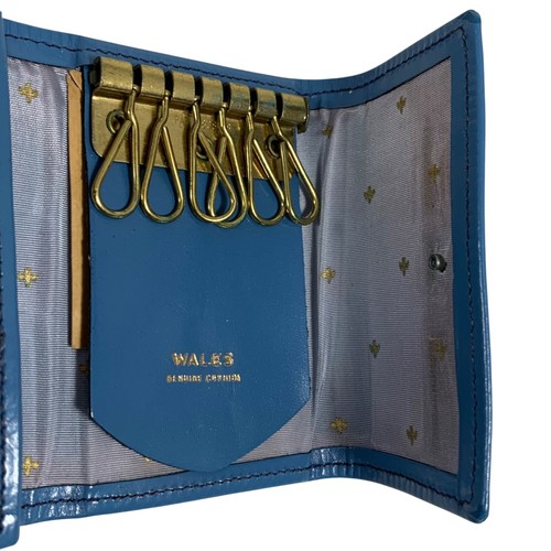 De Colección Llave de Gale Kaddy Soporte Azul Genuino Cuero de Vaca Llavero Cartera Retro Nuevo de Lote Antiguo - Imagen 10 de 15