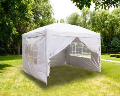 3x3M Pop Up Gazebo Outdoor Garden Patio Wedding Party Marquee Canopy Tent White