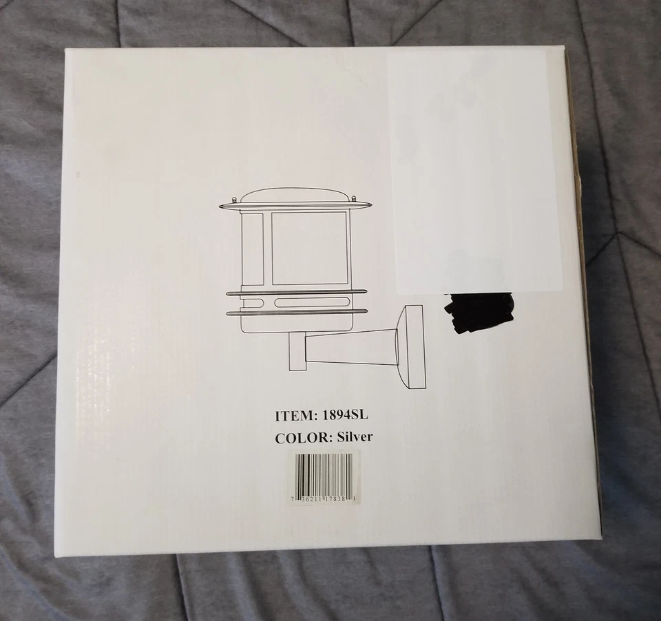 Lámpara Exterior - Iluminación PLC, Colección Tusk (1894 SL) Acabado Plateado Foto 4 de 4