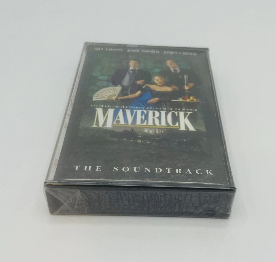 Mel Gibson Jody Foster James Garner Maverick Movie Soundtrack Cassette Tape Seal - Image 4 of 4