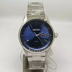 Seiko Solar Mens Analog Business Silver Band SNE525P1 US*4 | eBay