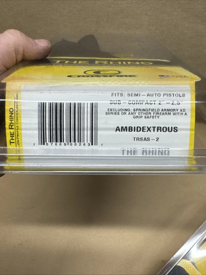  concealed Carry Holster, crossfire rhino low profile ambidex semi sub XD SIG - Image 4 of 4