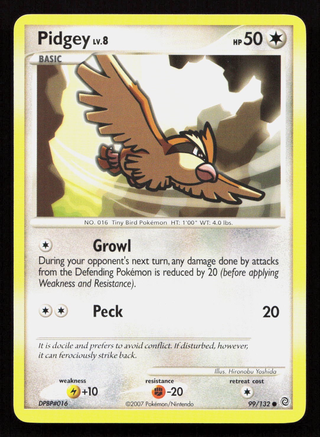 PIDGEY 99/132 Pokemon SECRET WONDERS