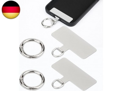 2 Stück Telefon Halteband Patch, Universale Metall Telefon Halteband mit 2 