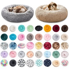Hundebett Rund Katzenbett Flauschig Hundekissen Kleine Katzenkorb Plüsch Schlafe