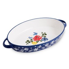Baking Dish Casserole Dish Ceramic Au Gratin Baking Dish Lasagna Pan Oval Cas...