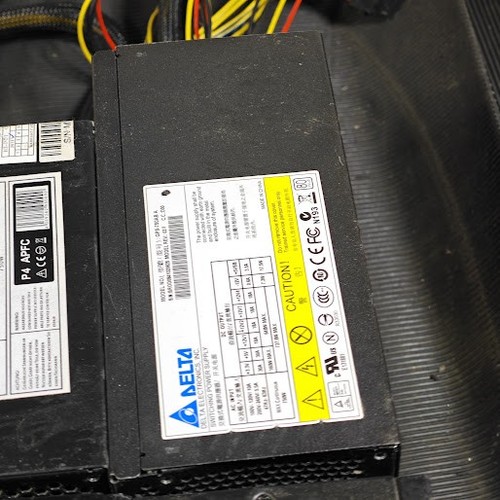 Lot of 7 Power Supplies for Parts - Antec, Sonitc, MS-Tech, Delta - Afbeelding 5 van 10