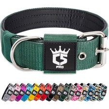 Robustes Taktisches Hundehalsband L für große Hunde - Verstellbar und Gepolstert