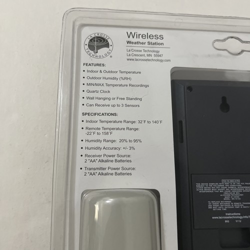 NEW La Crosse Wireless Weather Station 2 Receivers & 1 Sensor WS-7212U-BPX2 - Picture 5 of 8