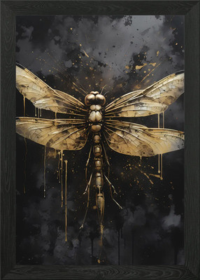 Dragonfly Imaginary world Framed Wall Art Poster Canvas Print Picture