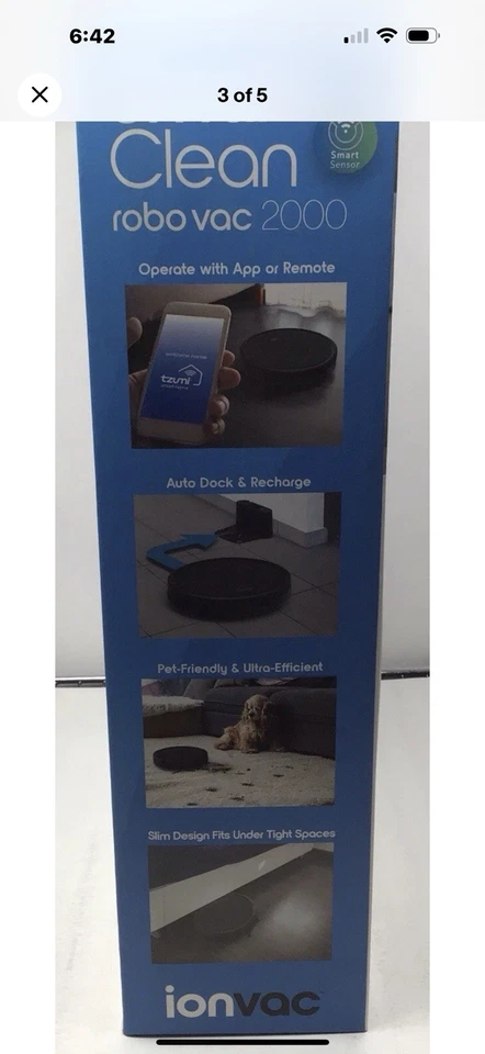 Ionvac SmartClean Robovac 2000 Vacuum Cleaner App/Remote Controller - Image 4 of 4