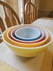 Pyrex Primary Colors Nesting Mixing Vintage Bowls Set of 4 - 401, 402, 403, 404