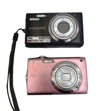 Nikon Coolpix Camera Bundle S560 Black and S3000 Pink For Parts Repair