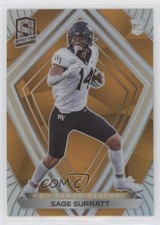 2021 Panini Chronicles Draft Picks Spectra Orange Sage Surratt #278 1s8