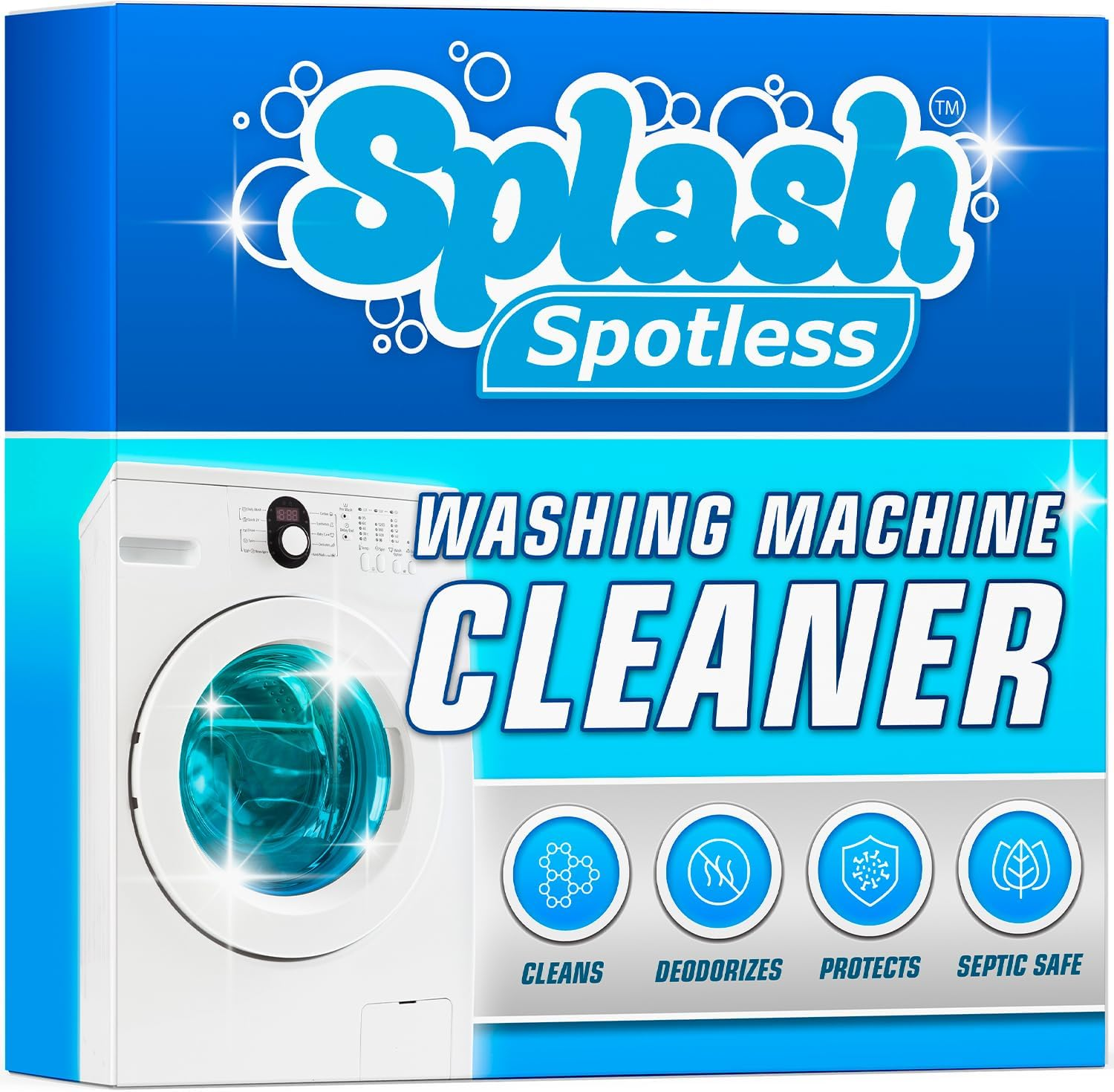 Washing Machine Cleaner for HE Front Load & Top Load Washers, 1 Count (Pack of 1