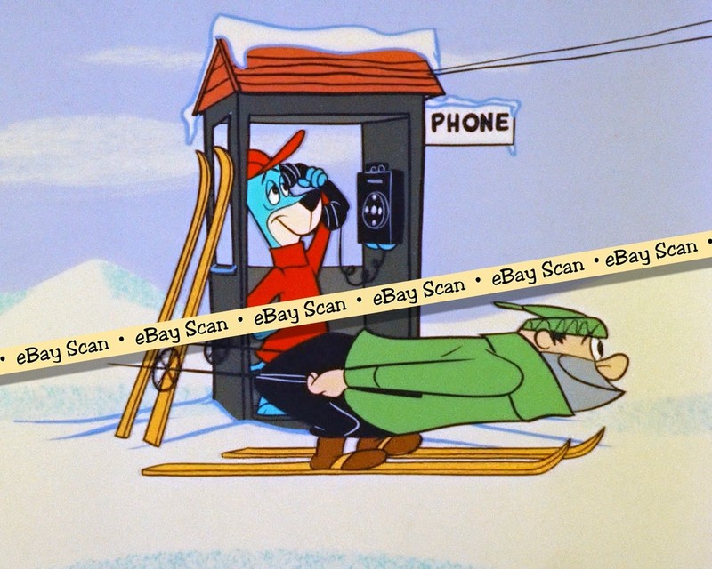 Rare! HUCKLEBERRY HOUND SHOW Cartoon TV Photo HANNA BARBERA Studios LUCKY PIERRE