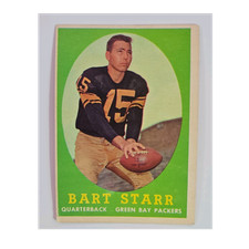 Topps 1958 Topps Bart Starr #66 Green Bay Packers Football Trading Card