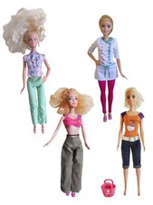 Lot 4 Barbie Mattel Chef Pastry Chef Hello Kitty City VGC Clean Detangled Hair