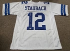 Roger Staubach Signed SB VI MVP Jersey Beckett Auto Dallas Cowboys Football