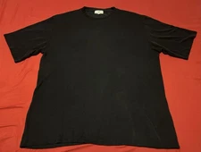 Avon Celli T-Shirt  Men's 60 Black Silk/Cotton Blend Crew Neck Italy
